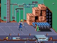une photo d'Ã©cran de Double Dragon sur Sega Megadrive
